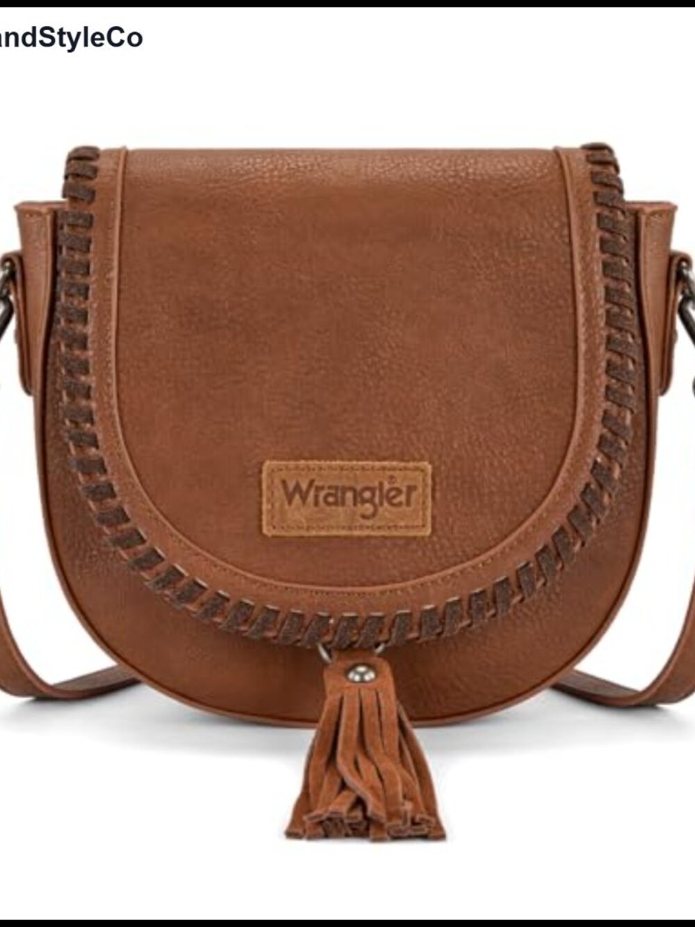 Wrangler Saddle Bag Crossbody Purse Faux Leather Boho Tassel Handbag Women